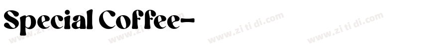 Special Coffee字体转换